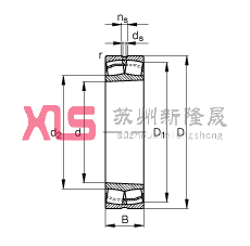 {ĝLS 22311-E1-K,  DIN 635-2 ˜ʵҪߴ, FףF 1:12