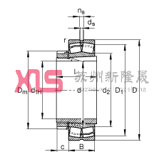 {ĝLS 22308-E1-K + H2308,  DIN 635-2 ˜ʵҪߴ, F׺;o