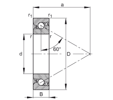 ǽ|S 7602020-2RS-TVP, 򣬽| a = 60㣬ƹɂ(c)ܷ
