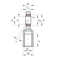 US GIR70-UK-2RS,  DIN ISO 12 240-4 ˜ʣݼySoɂȴܷ