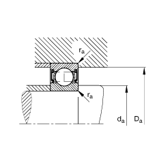 S 62203-2RSR,  DIN 625-1 ˜ʵҪߴ, ɂȴܷ