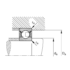 S 6022-2Z,  DIN 625-1 ˜ʵҪߴ, ɂg϶ܷ