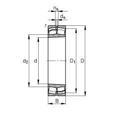{ĝLS 23028-E1A-K-M,  DIN 635-2 ˜ʵҪߴ, FףF 1:12