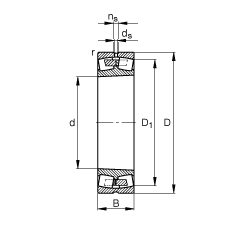 {ĝLS 23252-B-K-MB,  DIN 635-2 ˜ʵҪߴ, FףF 1:12