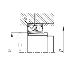 {ĝLS 22332-K-MB + AH2332G,  DIN 635-2 ˜ʵҪߴ, F׺ж