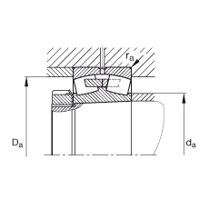{ĝLS 23252-B-K-MB,  DIN 635-2 ˜ʵҪߴ, FףF 1:12