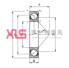 ǽ|S 7211-B-JP,  DIN 628-1 ˜ʵҪߴ磬|  = 40